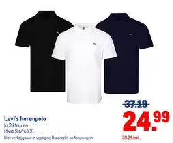Makro Levi's herenpolo aanbieding