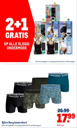 Makro Björn Borg boxershort aanbieding