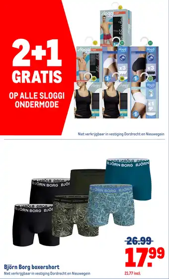 Makro Björn Borg boxershort aanbieding