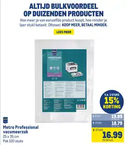 Makro Metro Professional vacumeerzak aanbieding