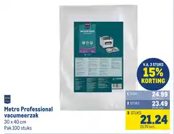 Makro Metro Professional vacumeerzak aanbieding