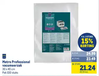 Makro Metro Professional vacumeerzak aanbieding