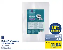 Makro Metro Professional vacumeerzak aanbieding