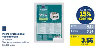 Makro Metro Professional vacumeerzak aanbieding