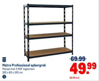 Makro Metro Professional opbergrek aanbieding