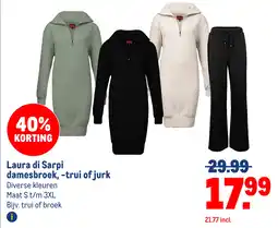 Makro Laura di Sarpi damesbroek, trui of jurk aanbieding