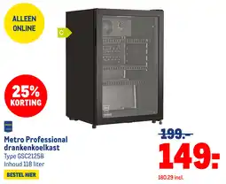 Makro Metro Professional drankenkoelkast aanbieding
