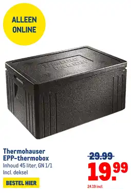 Makro Thermohauser EPP thermobox aanbieding
