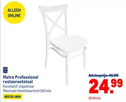 Makro Metro Professional restaurantstoel aanbieding