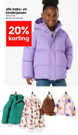 HEMA Alle baby en kinderjassen aanbieding