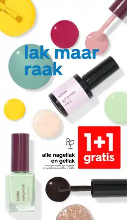 HEMA Alle nagellak en gellak aanbieding