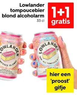 HEMA Lowlander tompoucebier blond alcoholarm aanbieding