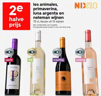 HEMA Les animales, primaverina, luna argenta en neleman wijnen aanbieding