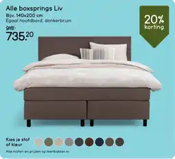 Leen Bakker Boxsprings Liv aanbieding