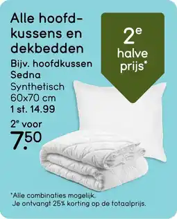 Leen Bakker Hoofdkussen Sedna aanbieding