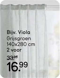Leen Bakker Kant-en-klaar Gordijnen Viola aanbieding