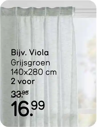 Leen Bakker Kant-en-klaar Gordijnen Viola aanbieding