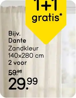 Leen Bakker Kant-en-klaar Gordijnen Dante aanbieding