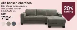 Leen Bakker Banken Aberdeen Chaise Longue Rechts aanbieding