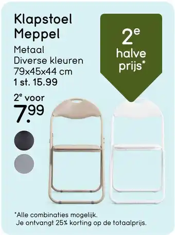 Leen Bakker Klapstoel Meppel aanbieding