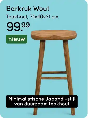 Leen Bakker Barkruk Wout aanbieding