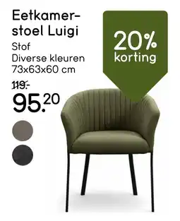 Leen Bakker Eetkamerstoel Luigi aanbieding