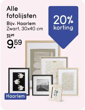 Leen Bakker Fotolijsten Haarlem aanbieding