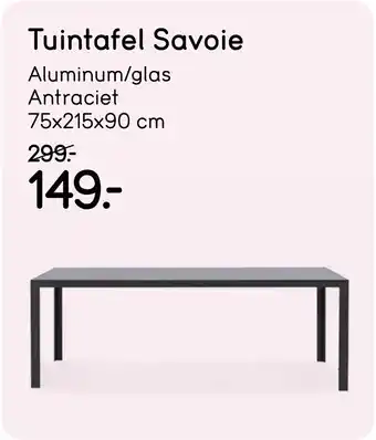 Leen Bakker Tuintafel Savoie aanbieding