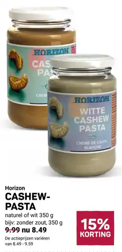 Ekoplaza Horizon cashew pasta aanbieding