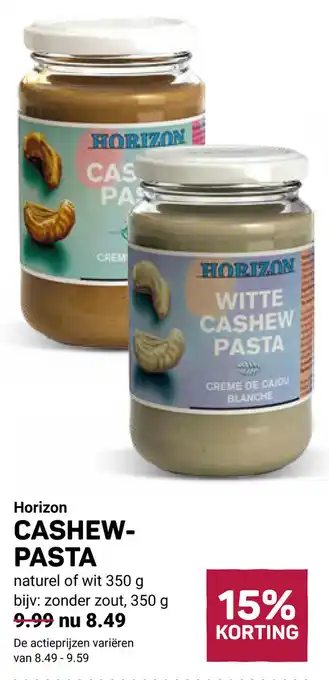 Ekoplaza Horizon cashew pasta aanbieding
