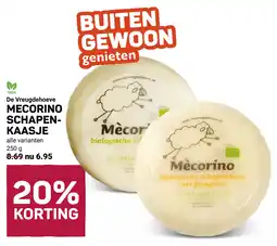 Ekoplaza De vreugdehoeve mecorino schapenkaasje aanbieding