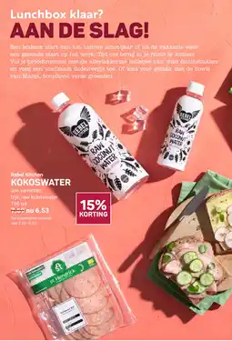 Ekoplaza Rebel kitchen kokoswater aanbieding