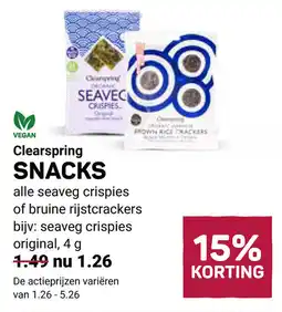 Ekoplaza Clearspring snacks aanbieding