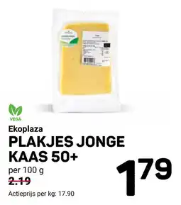 Ekoplaza Ekoplaza plakjes jonge kaas 50+ aanbieding