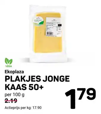 Ekoplaza Ekoplaza plakjes jonge kaas 50+ aanbieding