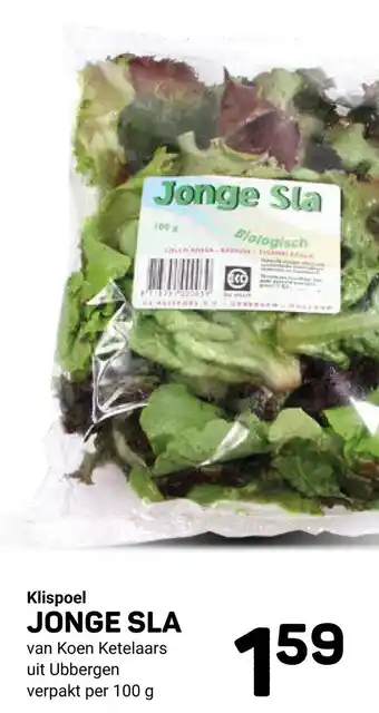 Ekoplaza Klispoel jonge sla aanbieding