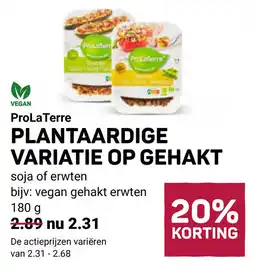 Ekoplaza Prola terre plantaardige variatie op gehakt aanbieding