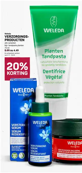 Ekoplaza Weleda verzorgings producten aanbieding