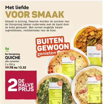 Ekoplaza De oorsprong quiche aanbieding