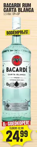 Super Dirck 3 Bacardi rum carta blanca aanbieding