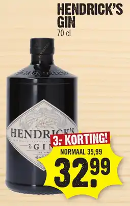 Super Dirck 3 Hendrick's gin aanbieding