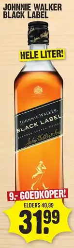 Super Dirck 3 Johnnie walker black label aanbieding