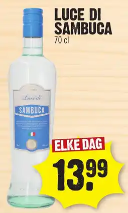 Super Dirck 3 Luce di sambuca aanbieding