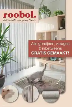 Roobol Roobol Alle gordijnen, vitrages & inbetweens aanbieding