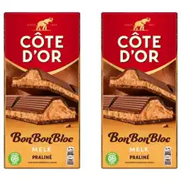 Albert Heijn Côte d'Or BonBonBloc Melk 3-pack aanbieding