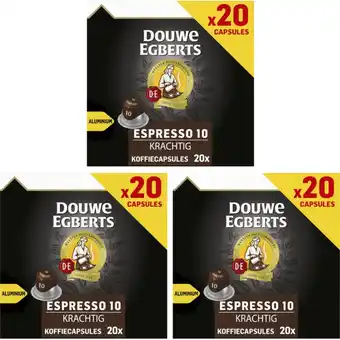 Albert Heijn Douwe Egberts krachtig koffiecups 3-pack aanbieding