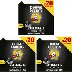 Albert Heijn Douwe Egberts ristretto koffiecup 3-pack aanbieding