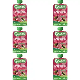 Albert Heijn Goodies Knijpfruit Aardbei 3+ 6-pack aanbieding