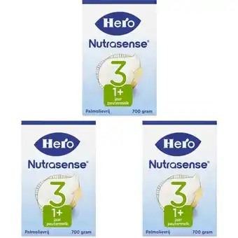 Albert Heijn Hero Nutrasense 3 Peutermelk 3-pack aanbieding