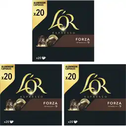 Albert Heijn L'OR Espresso forza koffiecups 3-pack aanbieding
